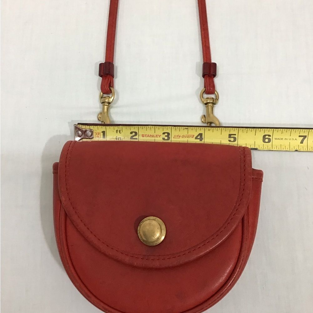 Coach Vintage Red Mini Crossbody Belt Bag Style #9826 - Picture 10 of 13